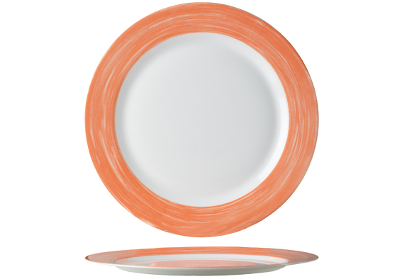 Arcoroc Brush Orange Assiette plate 25,5cm
